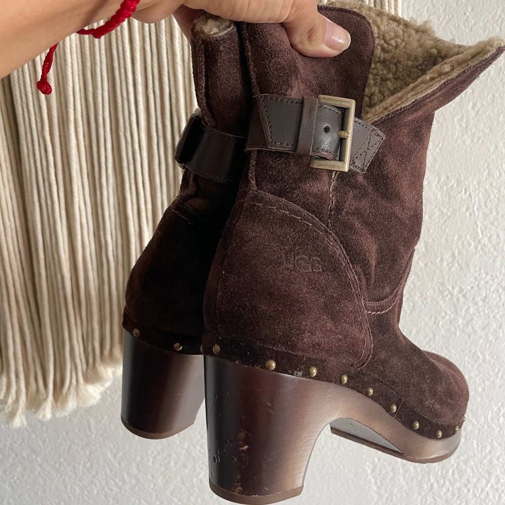 UGG Booties wooden heel - Picture 3 of 7